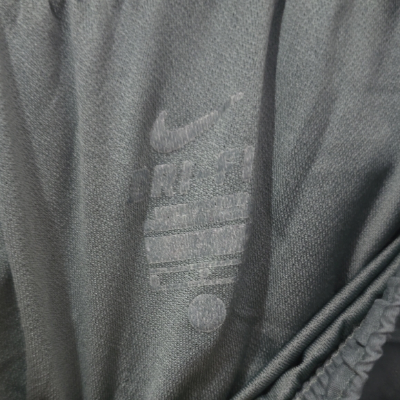 Nike Charcoal and Lime Green Running Shorts - Picture 2 of 3